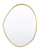 Organic Shaped Antique Gold Round Mirror - choice of two - The Farthing