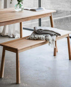 Oslo Oak Dining Bench - The Farthing