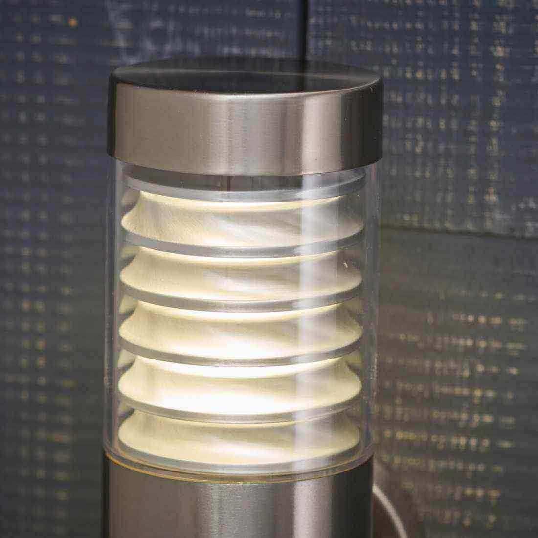Outdoor Brushed Stainless Steel LED PIR Wall Light - The Farthing