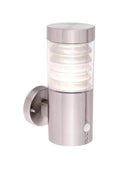 Outdoor Brushed Stainless Steel LED PIR Wall Light - The Farthing