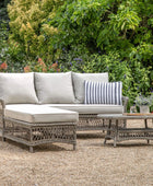 Outdoor PE Rattan Country Chaise Sofa Set - The Farthing