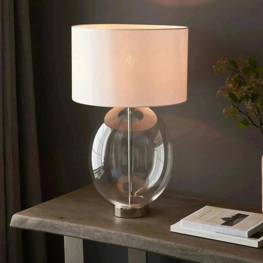 Oversized Oval Glass Table Lamp - The Farthing