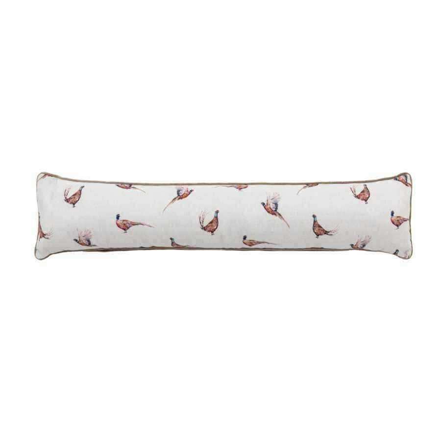 Pheasant Print Watercolour Draught Excluder - The Farthing