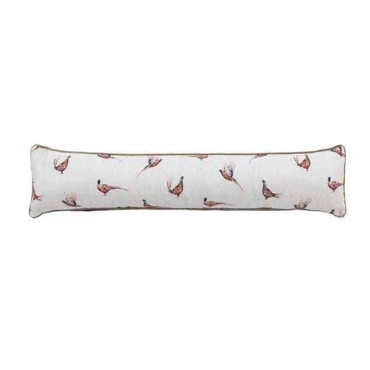 Pheasant Print Watercolour Draught Excluder - The Farthing