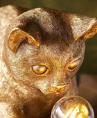 Playful Gold Kitten Table Lamp - The Farthing