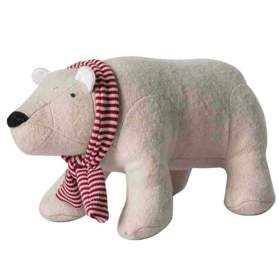 Fabric Polar Bear Doorstop - The Farthing