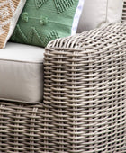 Poly Rattan Large Outdoor Corner lounge Sofa Set - The Farthing