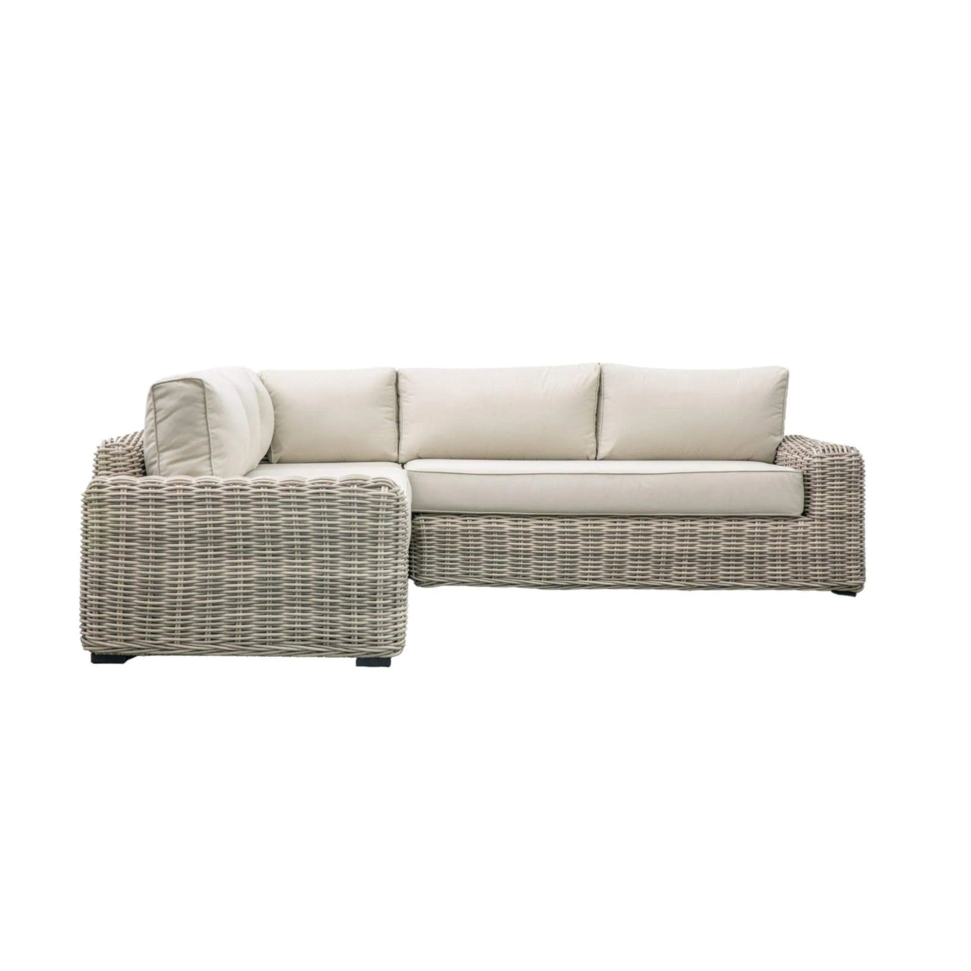 Poly Rattan Large Outdoor Corner lounge Sofa Set - The Farthing