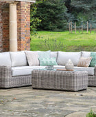 Poly Rattan Large Outdoor Corner lounge Sofa Set - The Farthing