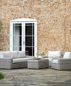 Poly Rattan Large Outdoor lounge Sofa Set - The Farthing