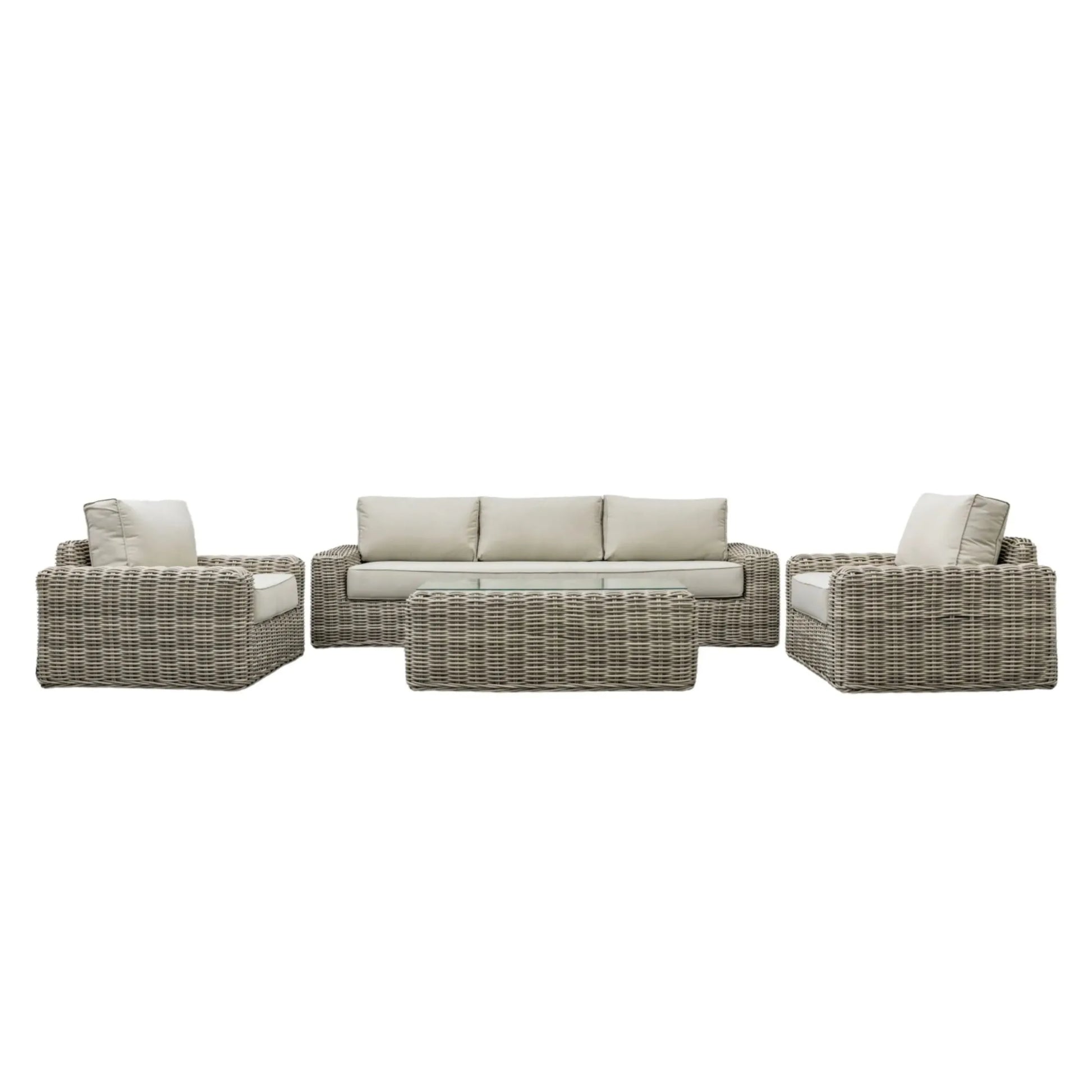 Poly Rattan Large Outdoor lounge Sofa Set - The Farthing