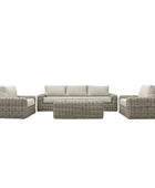 Poly Rattan Large Outdoor lounge Sofa Set - The Farthing