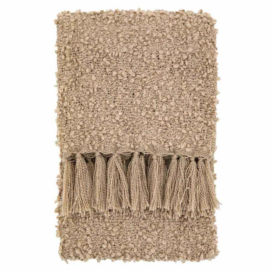 Putty Boucle Texture Throw - The Farthing
