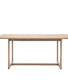 Rectangle Nordic Smoked Oak Dining Table (6 - 8 Seater) - The Farthing