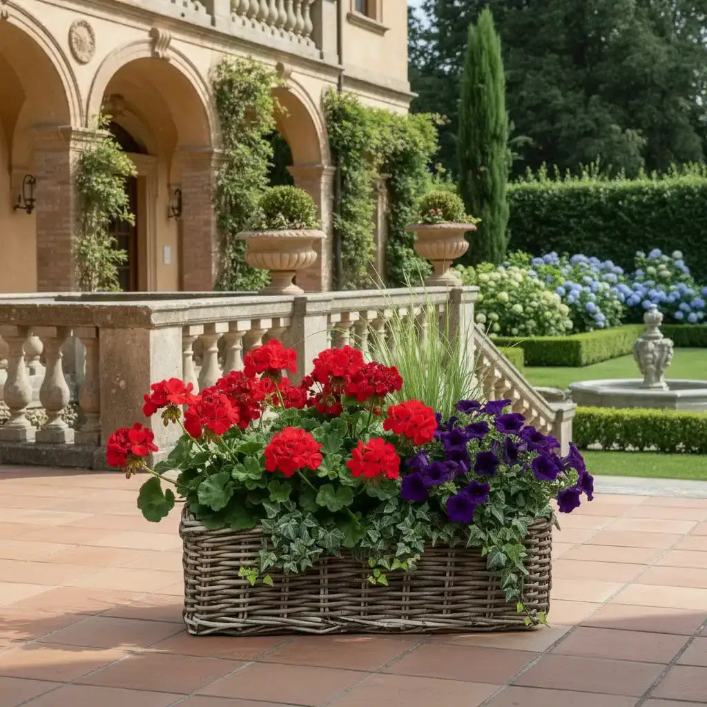 Rectangle Rattan Trough W60cm