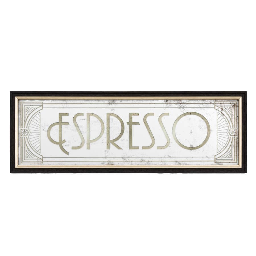 Rectangular Antique Glass Espresso Wall Mirror - The Farthing