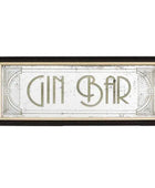 Rectangular Antique Glass Gin Bar Wall Mirror - The Farthing