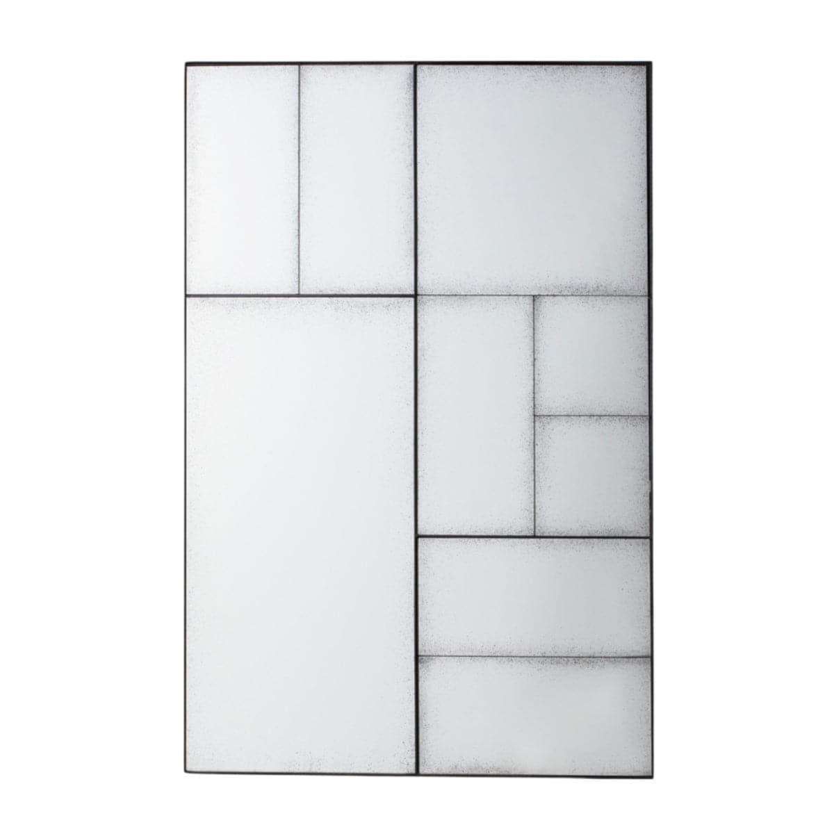 Rectangular Antique Glass Panel Wall Mirror - The Farthing