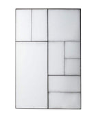 Rectangular Antique Glass Panel Wall Mirror - The Farthing