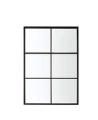 Rectangular Black Outdoor Garden Window Wall Mirror - The Farthing