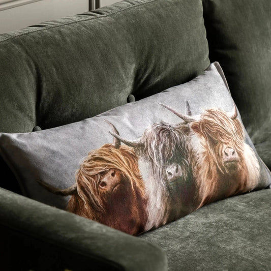 Rectangular Cow Cushion - The Farthing