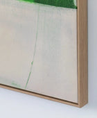 Rectangular Green Palette Abstract Framed Canvas - The Farthing