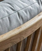 Relaxed Lounge Chair with Spindle Back - Natural Linen - The Farthing