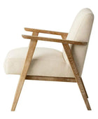 Relaxed Natural Linen and Wood Chair - The Farthing