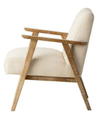 Relaxed Natural Linen and Wood Chair - The Farthing