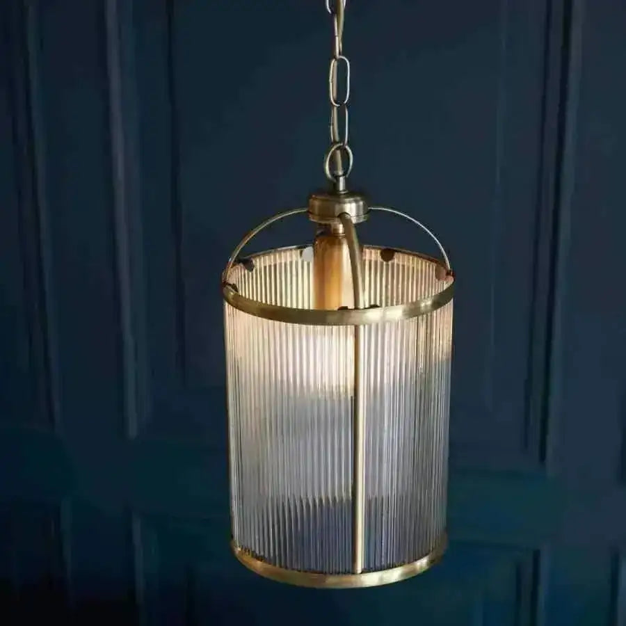 Ribbed Glass Antique Brass Pendant Light ribbed-glass-antique-brass-pendant-light