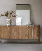 Rich Mango Wood 4 Door Sideboard - The Farthing