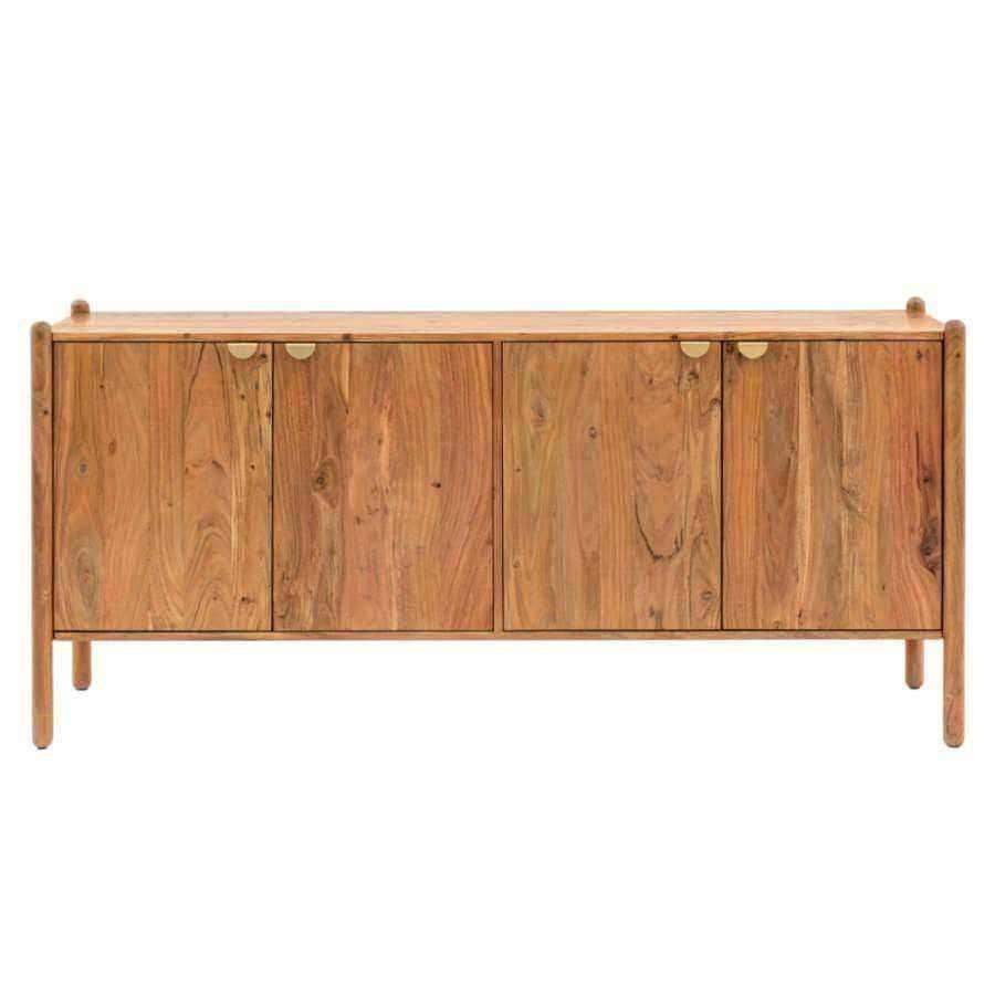 Rich Mango Wood 4 Door Sideboard - The Farthing