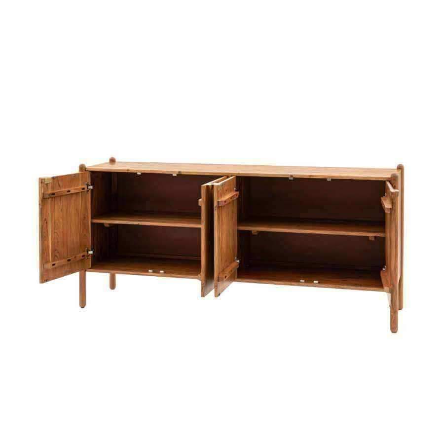 Rich Mango Wood 4 Door Sideboard - The Farthing