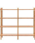 Rich Mango Wood Open Display Shelf Unit - The Farthing