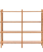 Rich Mango Wood Open Display Shelf Unit - The Farthing