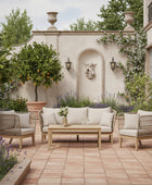 Rope and Wood Outdoor Lounge Sofa Set - The Farthing
