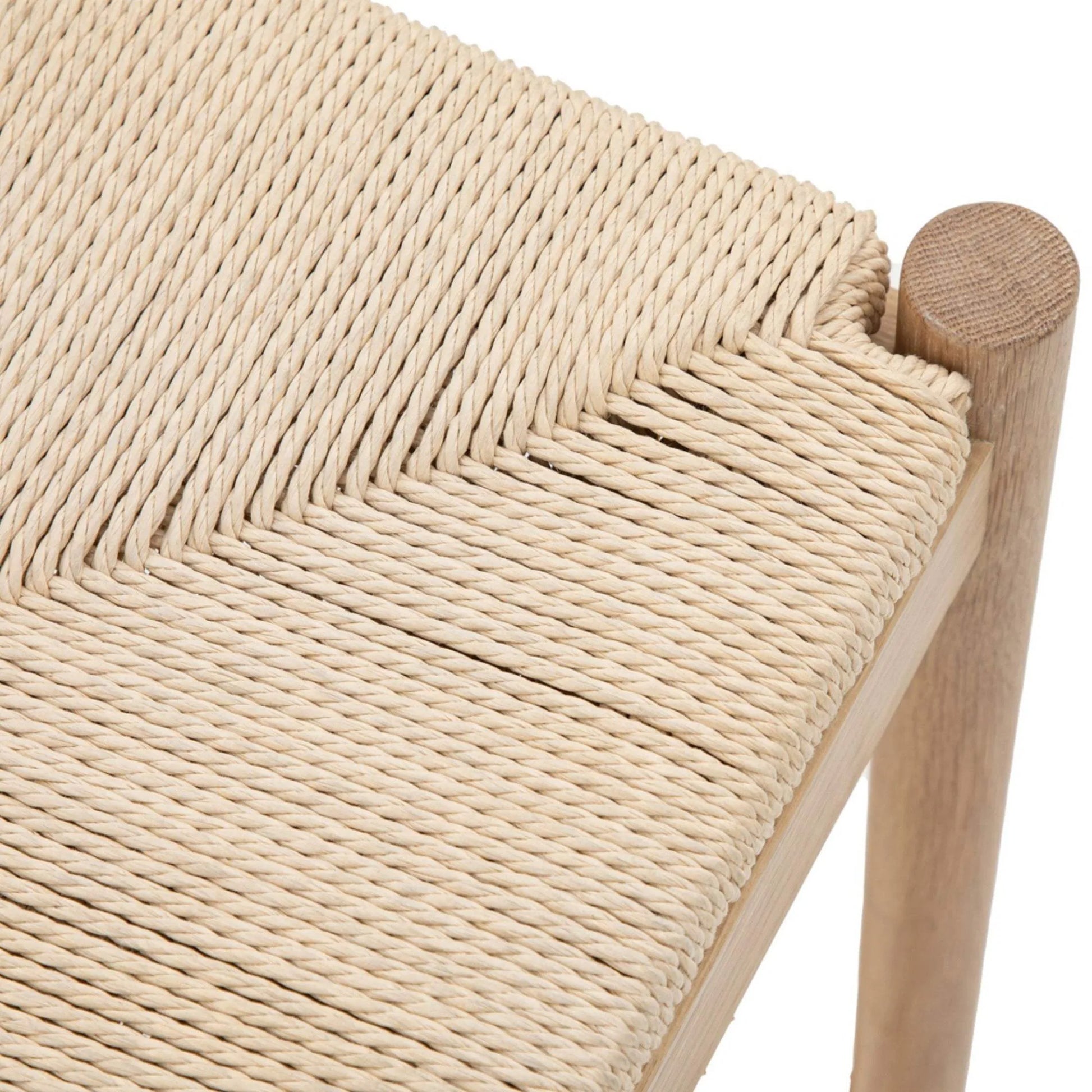 Rope Topped Wooden Stool - The Farthing