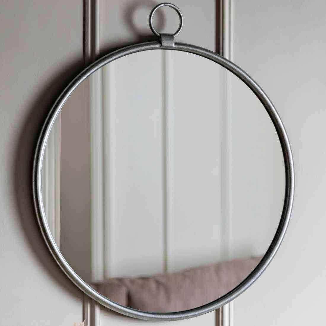 Round Avebury Wall Mirror - Silver - The Farthing