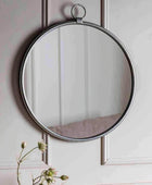 Round Avebury Wall Mirror - Silver - The Farthing