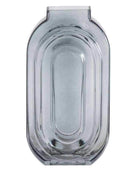 Round Edge Smoked Glass Abstract Vase - The Farthing