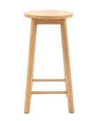Round Morrish Wood Stool - The Farthing