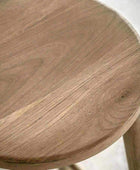 Round Morrish Wood Stool - The Farthing