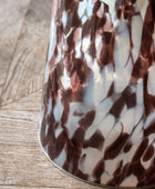Round Mottled Glass Side Table - The Farthing