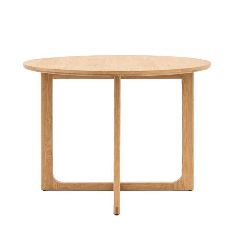 Round Nordic Oak Dining Table - The Farthing