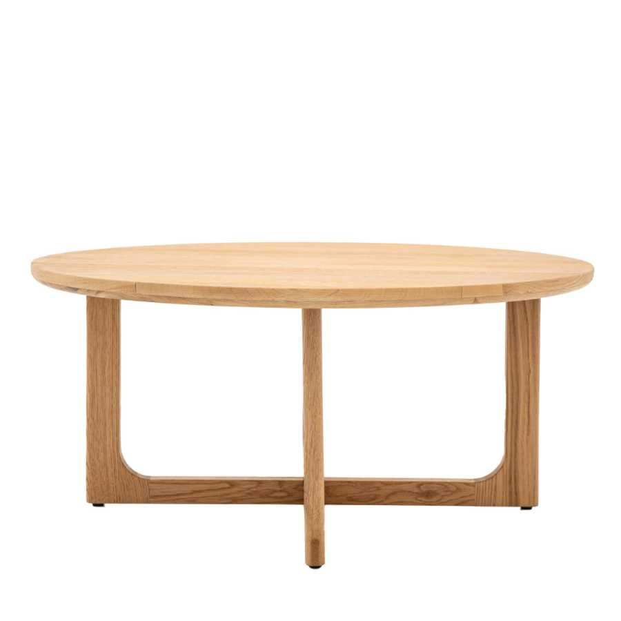 Round Nordic Styled Oak Coffee Table - The Farthing