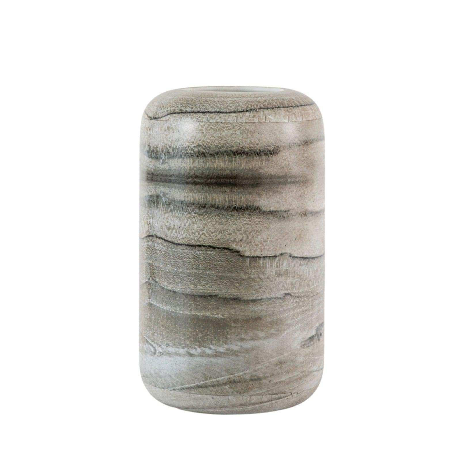 Round Sandstone Effect Vase - The Farthing