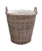 Round Tapered Basket with Handles & Liner - The Farthing