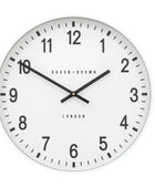 Round White Frame Wall Clock 40cm - The Farthing