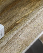 Rounded Edge Vertical Slatted Wooden Sideboard - The Farthing