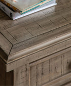 Rustic American Pine 3 Drawer Bedside Table - The Farthing
